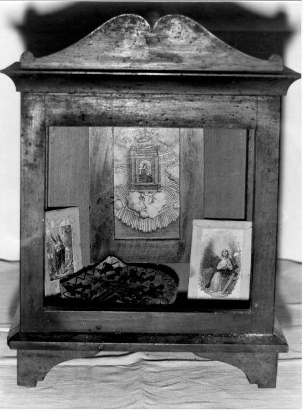 reliquiario a teca - ambito elbano (metà sec. XIX)