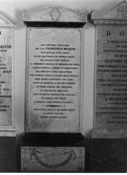 lapide tombale - ambito elbano (sec. XIX)