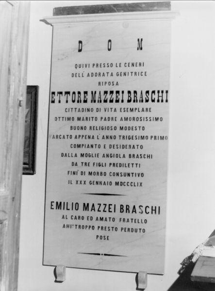 lapide tombale - ambito elbano (sec. XIX)