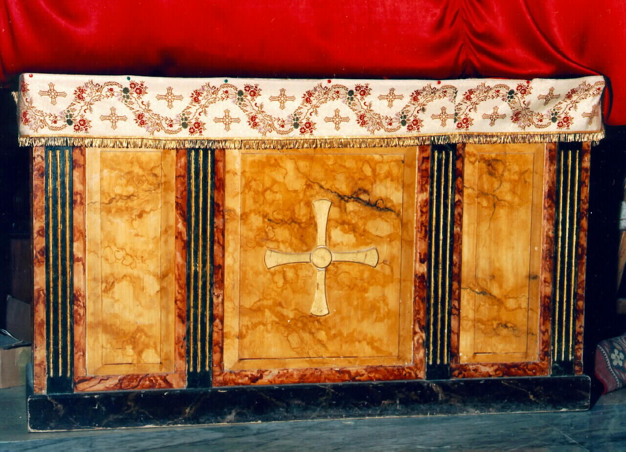 altare - a blocco - produzione siciliana (Seconda metà sec. XIX)