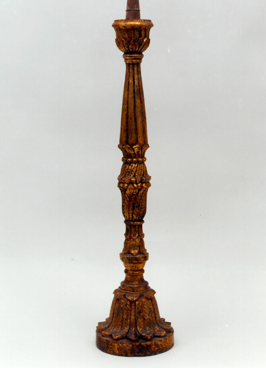 candelabro d'altare, serie - produzione siciliana (Fine/inizio secc. XVIII/ XIX)