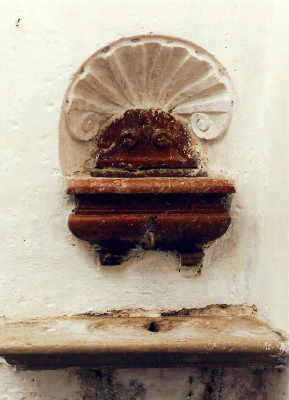 LAVABO DA SACRESTIA - ambito siciliano (sec. XVIII)