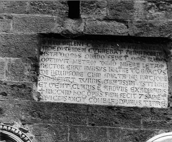 lapide - bottega toscana (sec. XIV)