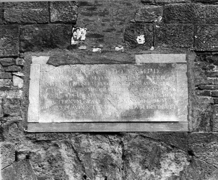 lapide commemorativa - bottega toscana (inizio sec. XIX)