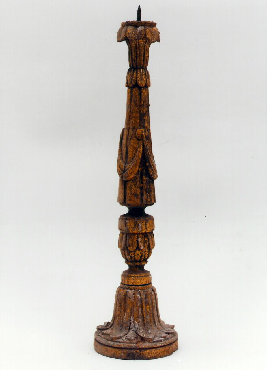 candeliere d'altare, serie - produzione siciliana (Fine/inizio secc. XVIII/ XIX)