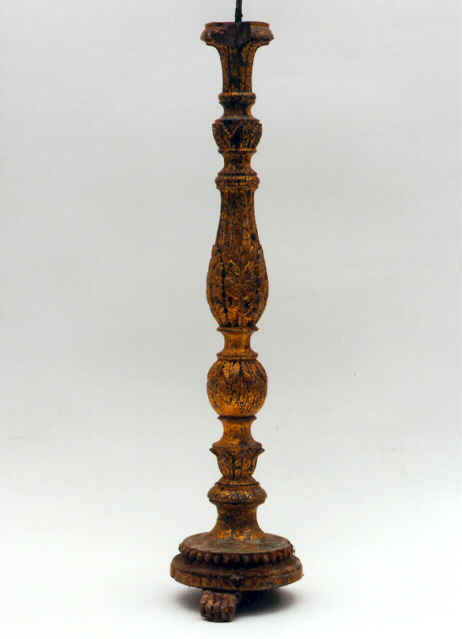 candelabro - produzione siciliana (Fine/inizio secc. XVIII/ XIX)
