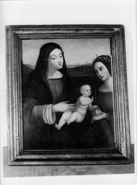 Madonna con Bambino e Santa Caterina (dipinto) - ambito toscano (metà sec. XVIII)