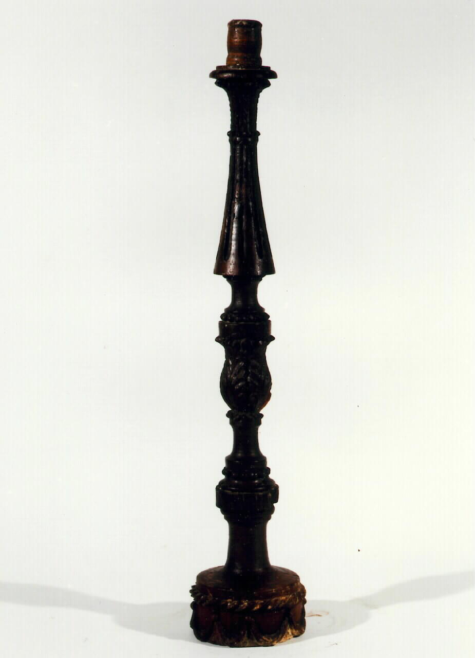 candelabro d'altare, serie - produzione siciliana (Prima metà sec. XIX)