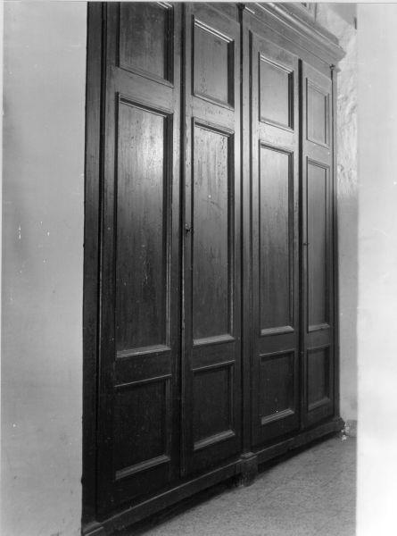 armadio da sacrestia - bottega lucchese (fine/inizio secc. XIX/ XX)