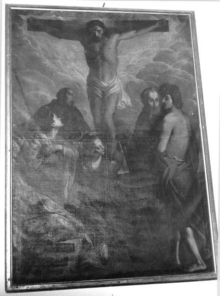 Cristo crocifisso con San Rocco, Santa Maria Maddalena, San Fabiano, San Sebastiano (dipinto) - ambito lucchese (fine/inizio secc. XVII/ XVIII)