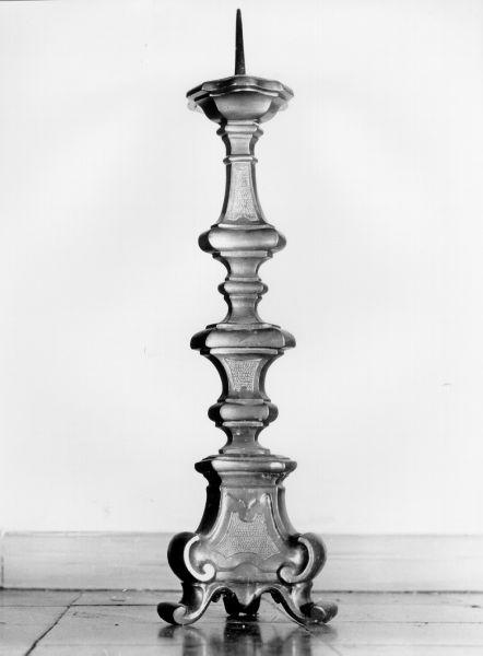 candeliere, serie - bottega toscana (seconda metà sec. XVIII)