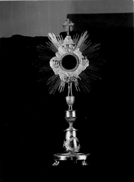 ostensorio - a raggiera - bottega lucchese (sec. XIX)