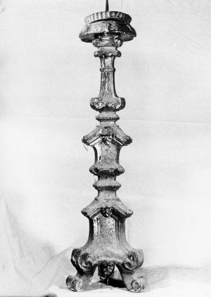 candeliere, serie - bottega lucchese (metà sec. XVIII)