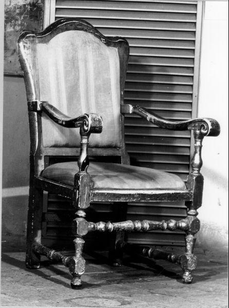 seggiolone - manifattura italiana (prima metà sec. XVIII)