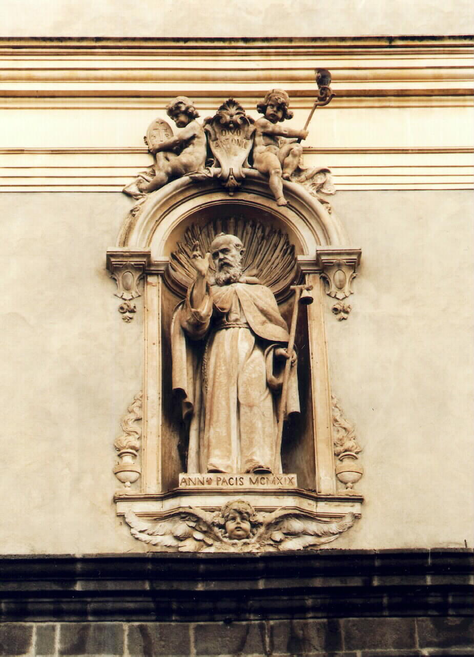 Sant'Antonio abate (statua) - ambito siciliano (sec. XX)