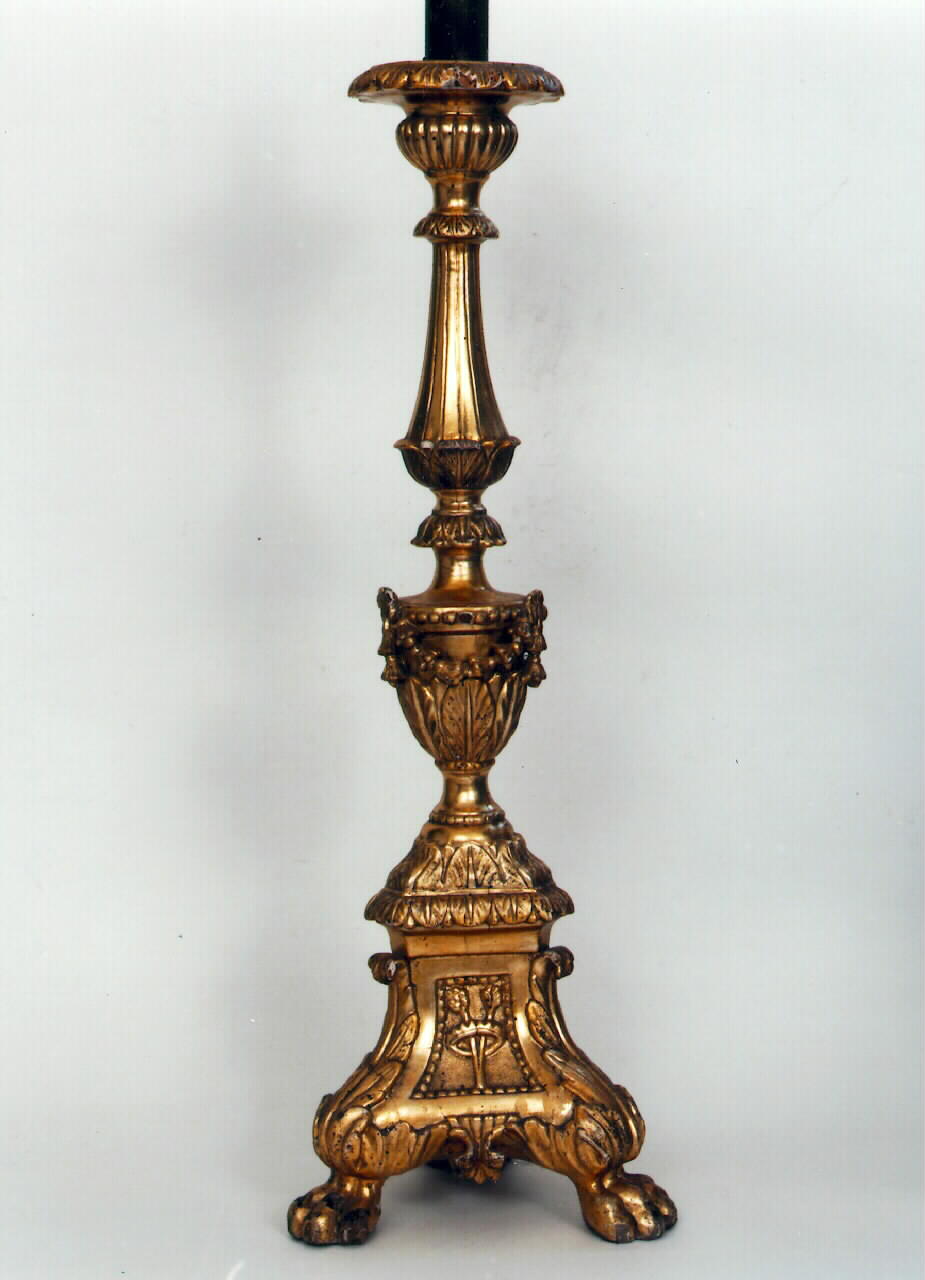 candelabro, serie - produzione siciliana (primo quarto sec. XIX)