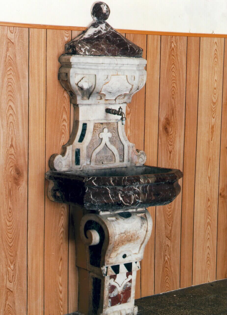 LAVABO DA SACRESTIA - ambito siciliano (ultimo quarto sec. XVIII)