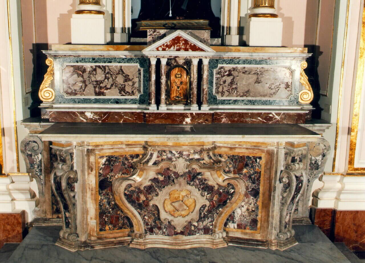 altare - a blocco - ambito siciliano (ultimo quarto sec. XVIII)