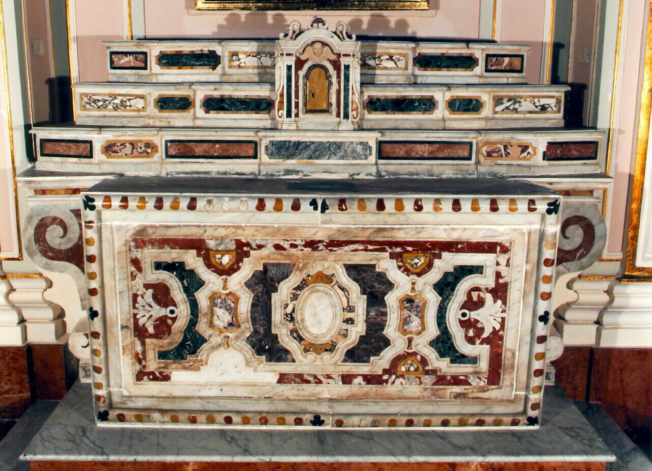altare - a blocco - ambito siciliano (ultimo quarto sec. XVIII)