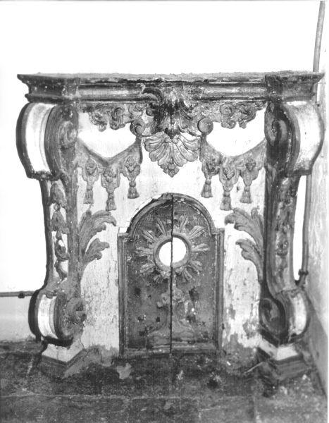 mostra di tabernacolo - ambito lunigianese (sec. XVIII)