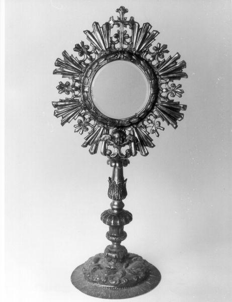 ostensorio - bottega italiana (secc. XVIII/ XIX)