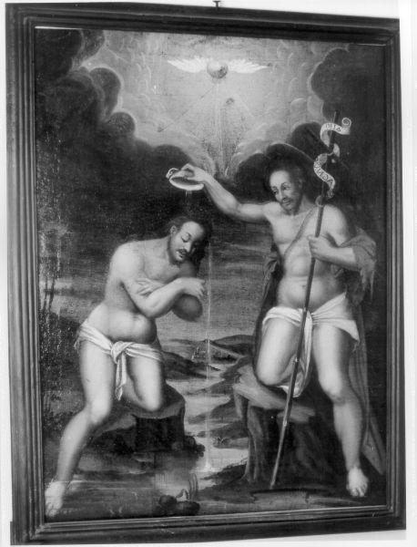 BATTESIMO DI CRISTO (dipinto) - ambito italiano (inizio sec. XVIII)