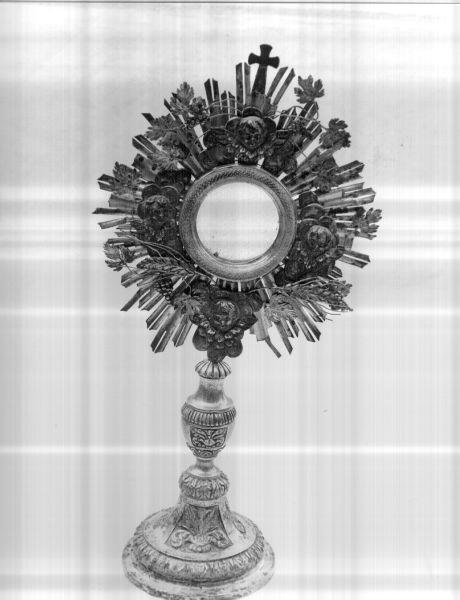 ostensorio - a raggiera - bottega genovese (metà sec. XIX)