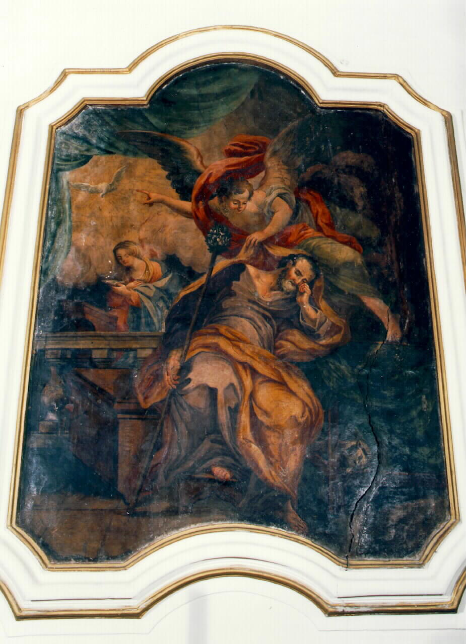 dubbio di San Giuseppe (dipinto murale) - ambito siciliano (Fine/inizio secc. XVIII/ XIX)