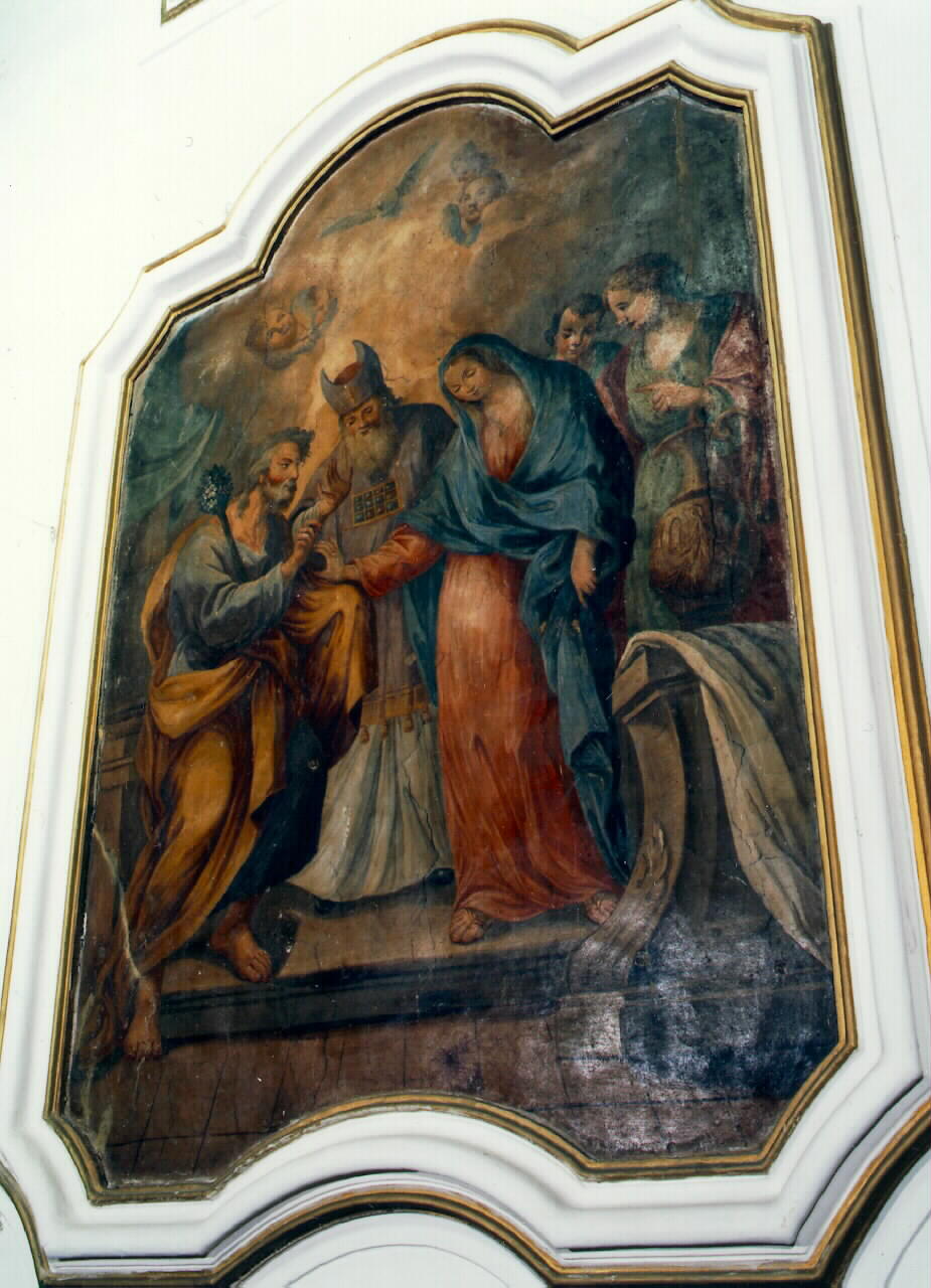 sposalizio di Maria Vergine (dipinto murale) - ambito siciliano (Fine/inizio secc. XVIII/ XIX)