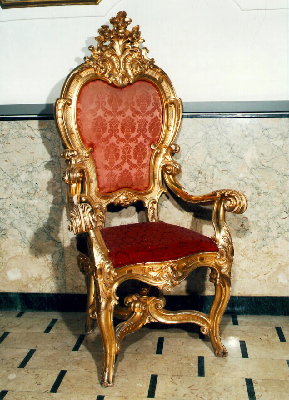 sedia del celebrante - produzione siciliana (Fine/inizio secc. XVIII/ XIX)