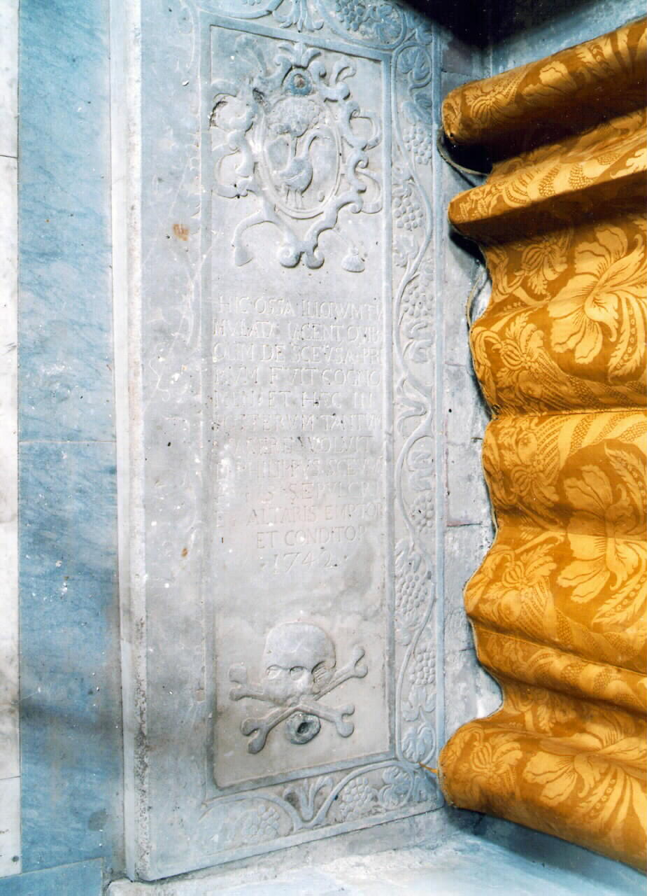 lapide - sepolcrale - ambito siciliano (sec. XVIII)