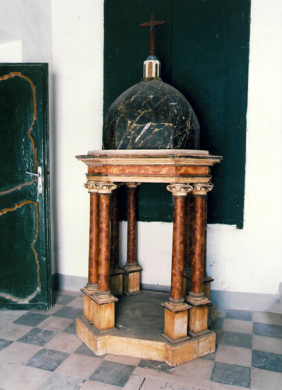 ciborio - produzione siciliana (Prima metà sec. XIX)