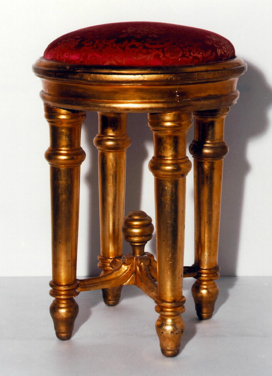 sgabello, serie - produzione siciliana (Seconda metà sec. XIX)