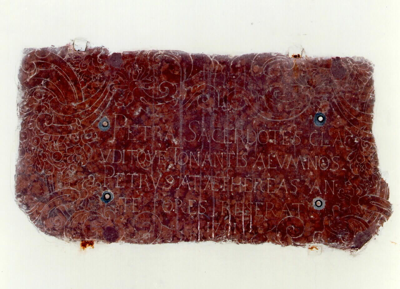 lapide - sepolcrale - ambito siciliano (sec. XVIII)