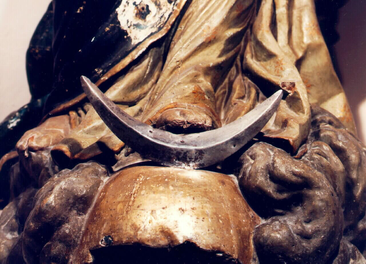 falce di luna (attributo iconografico) - bottega siciliana (sec. XIX)