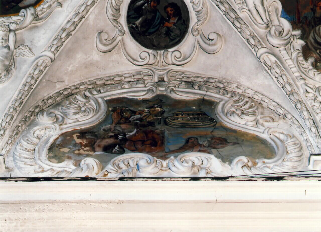 diluvio universale (dipinto murale) - ambito siciliano (Seconda metà sec. XIX)