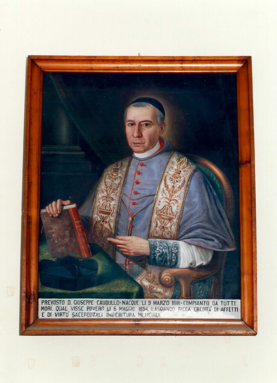 ritratto del parroco Giuseppe Caudullo (dipinto) - ambito siciliano (sec. XIX)