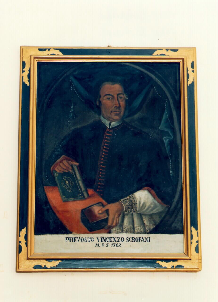 ritratto del parroco Vincenzo Scrofani (dipinto) - ambito siciliano (sec. XVIII)