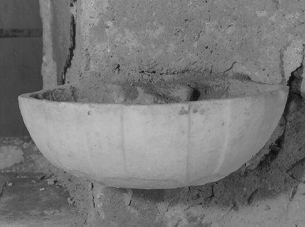 acquasantiera da parete - ambito italiano (sec. XIX)