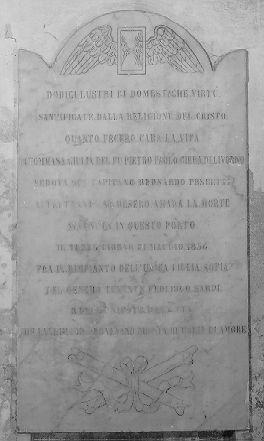 lapide - ambito italiano (sec. XIX)