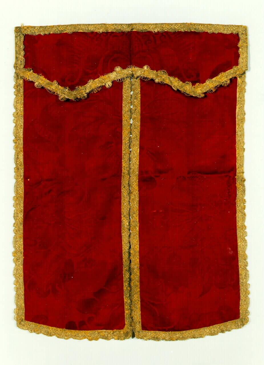 conopeo di tabernacolo - a cortina doppia - manifattura siciliana (ultimo quarto sec. XIX)