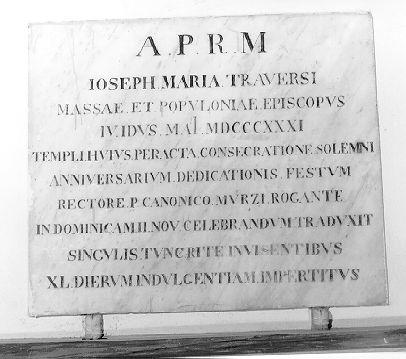 lapide - ambito italiano (sec. XIX)