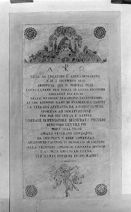 lapide - ambito italiano (sec. XIX)