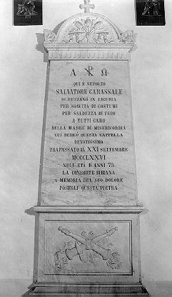 lapide - ambito italiano (sec. XIX)