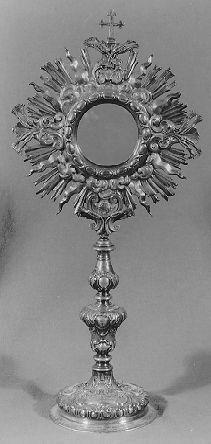 ostensorio - bottega italiana (sec. XVIII)