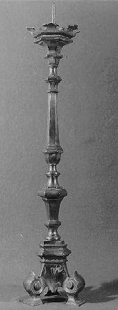 candeliere, serie - bottega italiana (secc. XVIII/ XIX)