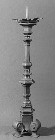 candeliere, serie - bottega italiana (secc. XVIII/ XIX)