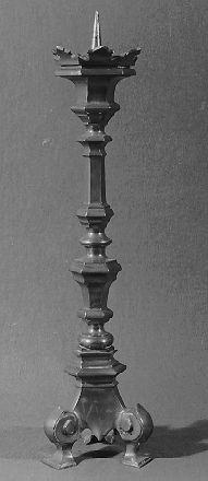 candeliere, serie - bottega italiana (secc. XVIII/ XIX)