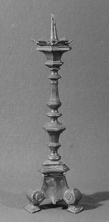 candeliere, serie - bottega italiana (secc. XVIII/ XIX)