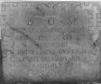 lapide - bottega italiana (sec. XVII)